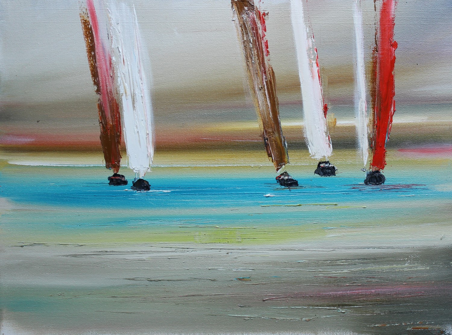 'The six sails' by artist Rosanne Barr
